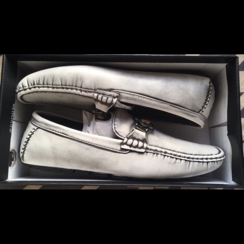 Men's Grey Loafer Shoes  by Platini